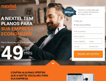 Tablet Screenshot of nextelempresas.com.br